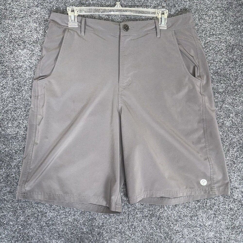 Free Fly Apparel Gray Flat Front Shorts Versatile Design